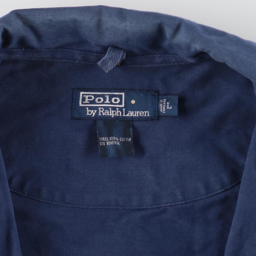 Polo by Ralph Lauren ブラックジャケット Lサイズ 古着 ラルフローレン Ralph Lauren POLO by スイングトップ