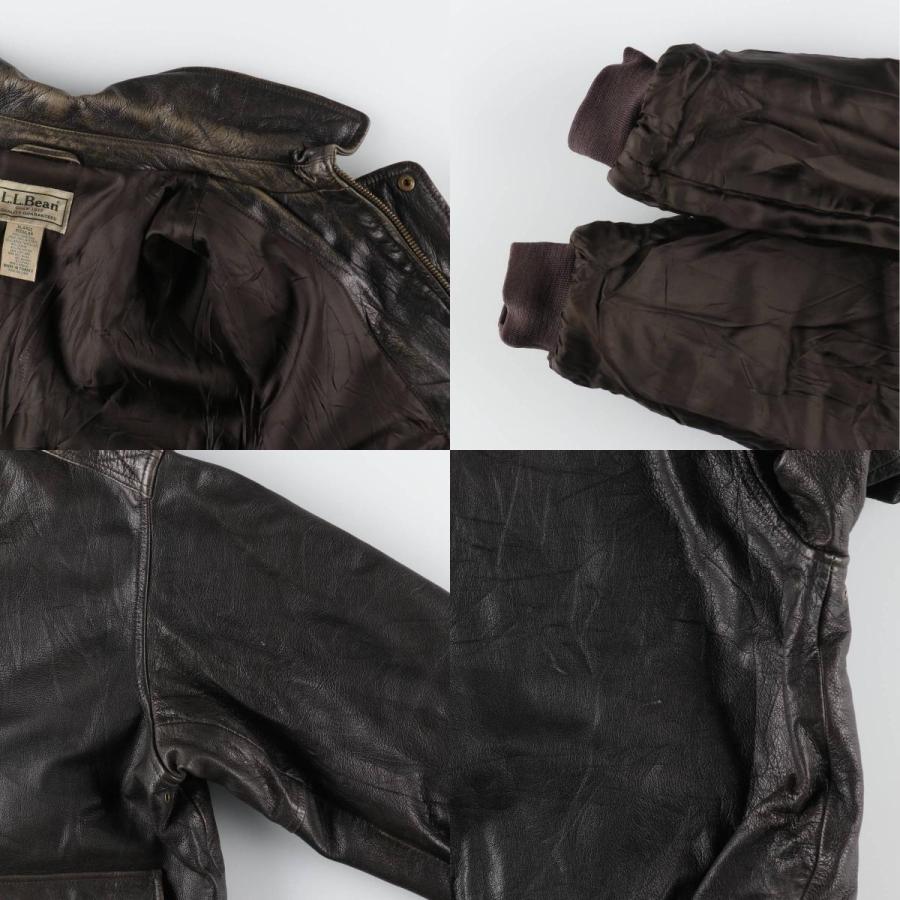 L.L.Bean 古着 エルエルビーン A-2タイプ レザーフライト