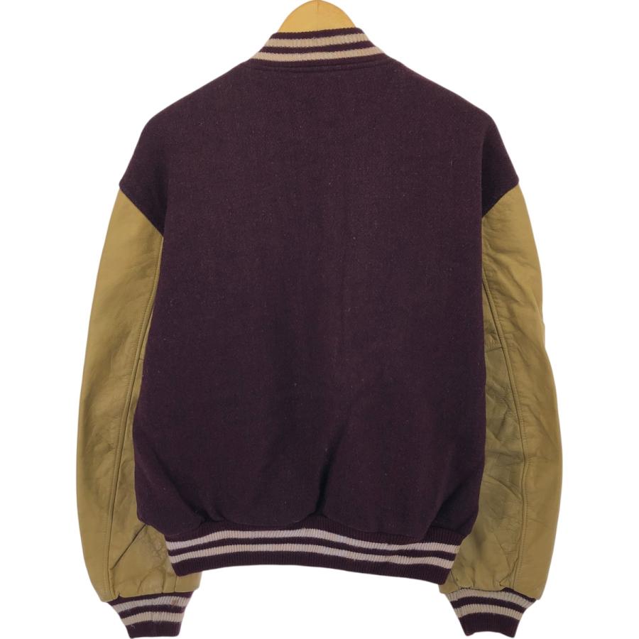 BUTWIN バーガンディーウール混合 ジメンズ スタジャン