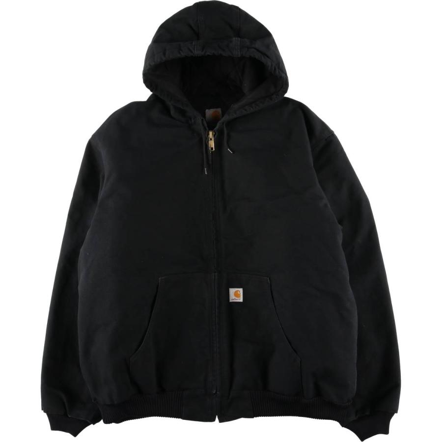 古着 カーハート Carhartt アクティブジャケット 中綿入り ダックフルジップパーカー USA製 メンズXXL相当/evb008690 Carhartt（カーハート） 古着 アクティブジャケット 中綿入り ダック