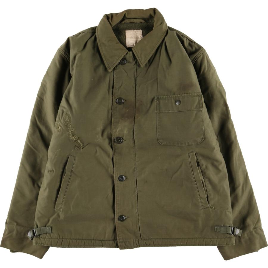 米軍実物 A-2 deck jacket 70's LARGE(42-44) 古着 70年代 米軍実品 A-2 ミリタリー デッキジャケット USA製 LARGE
