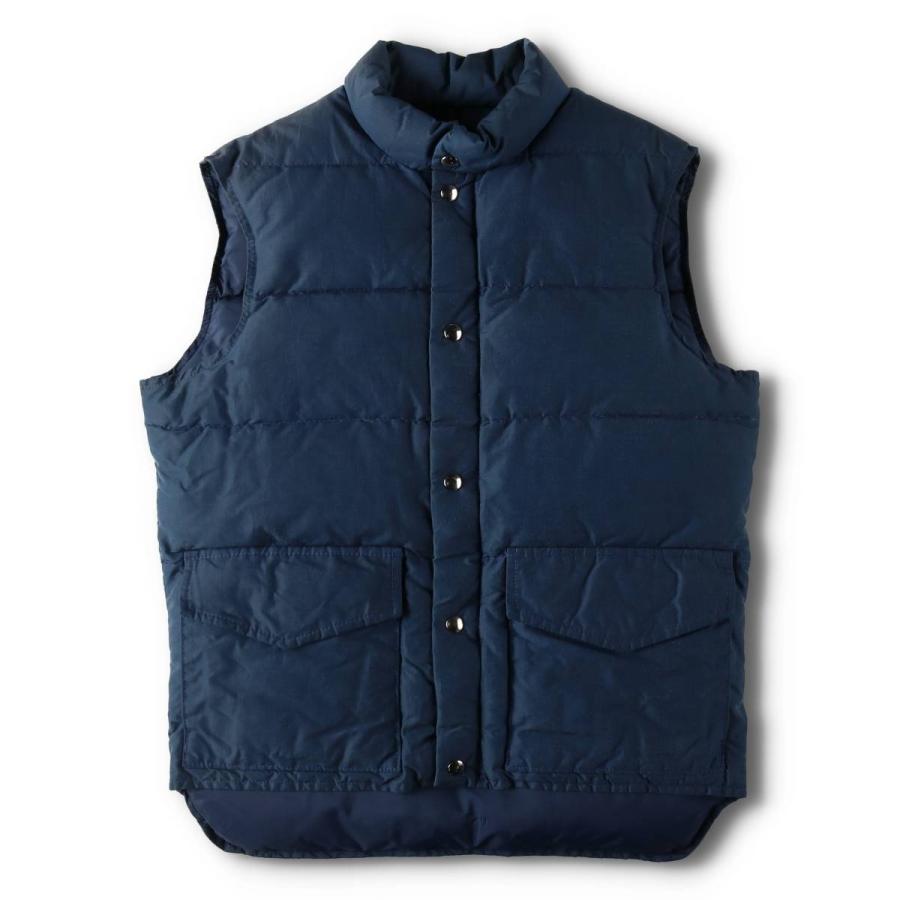 70年代LLビーン エルエルビーンダウンベストグースダウン 筆記体タグS-M相当 L.L.Bean 古着 70年代 エルエルビーン 筆記体タグ グースダウン