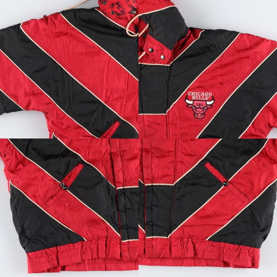 古着 90年代 PRO PLAYER NBA シカゴブルズ バックロゴ 中綿 古着 90年代 PRO PLAYER NBA シカゴブルズ バックロゴ 中綿