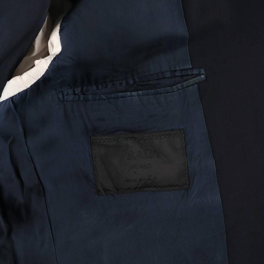 正規品】PRADA MILANOイタリア製/厚手ストレッチ細身ジップジャケット