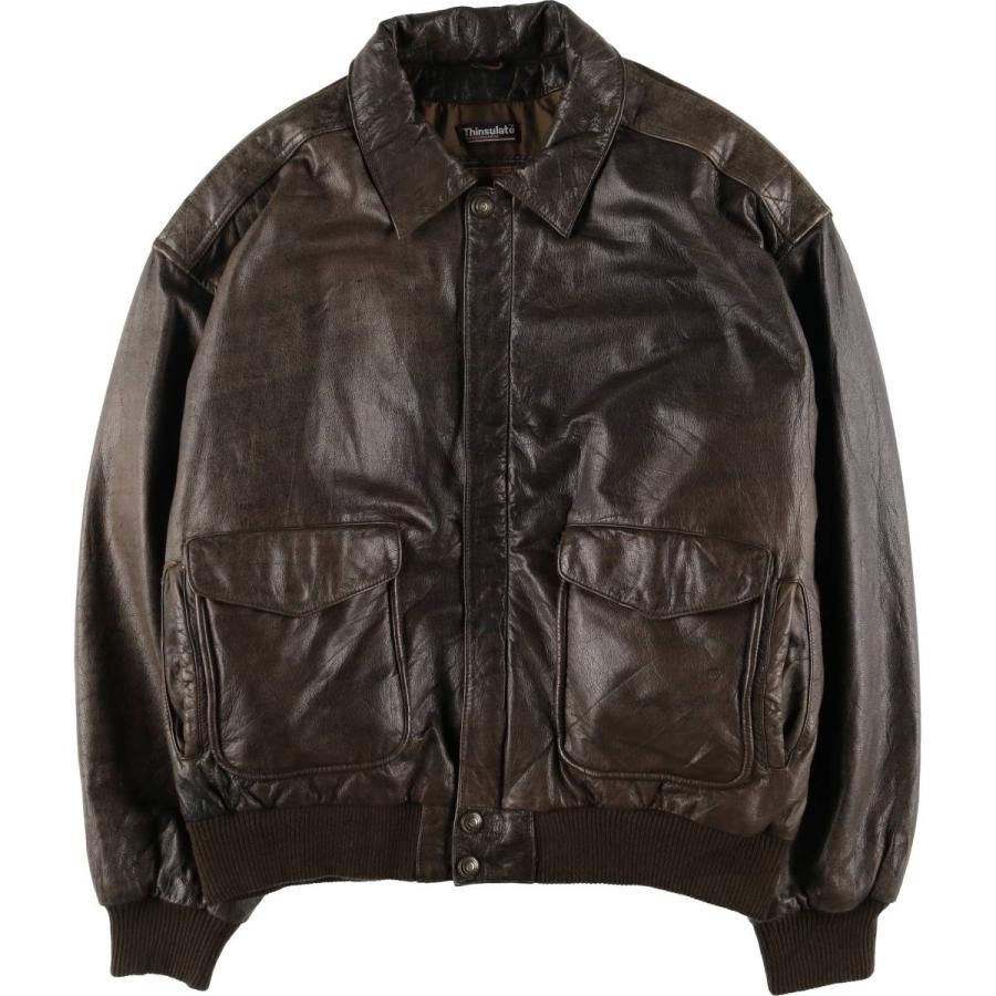 古着 ウィルソンズ WILSONS ADVENTURE BOUND レザーフライトジャケット  