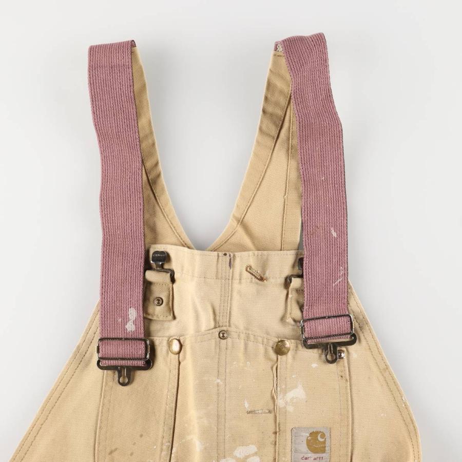 Carhartt　オーバーオール　ダブルニー OP144）Carhartt double knee duck overalls made in Mexico