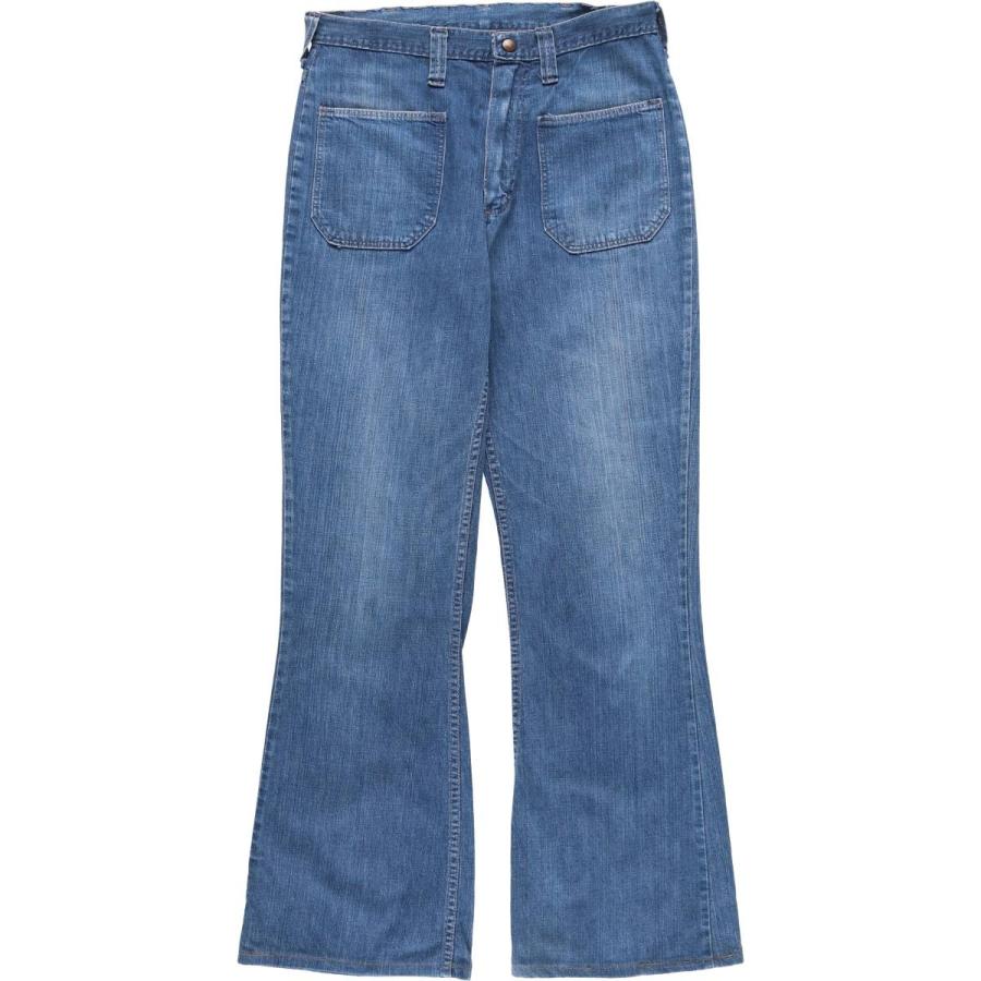 Wrangler 古着 70年代 ラングラー デニムセーラーパンツ USA製