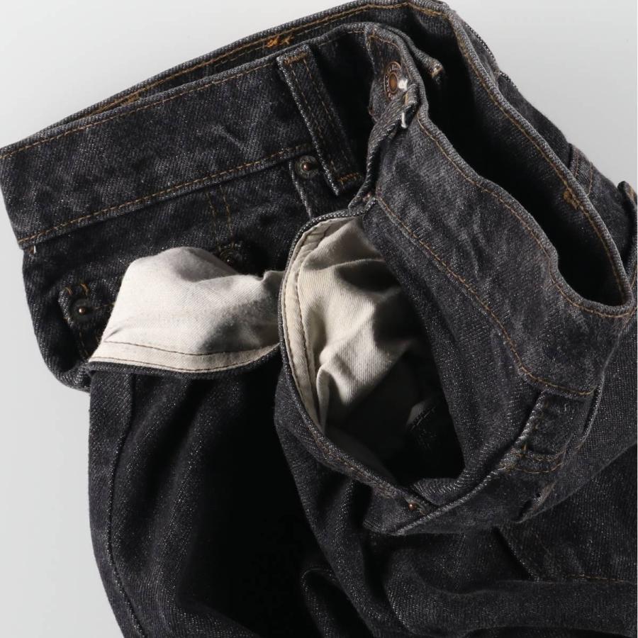 90s USA製 リーバイス ブラックデニム テーパード 黒 vintage Levi's - 90s リーバイス505 ブラックデニム USA製 40×30 先染め