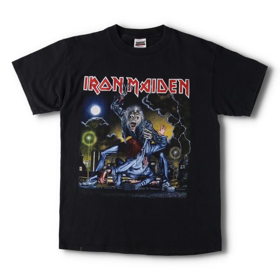 Iron Maiden Vintage Tシャツ Lサイズ Vintage 90s Iron Maiden T-shirt Heavy Metal Band Merchandise