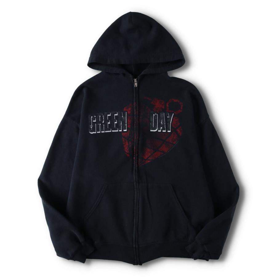 JERZEES / パーカー/L/コットン/BLK/2001/GREEN DAY/00s/2001/GREEN DAY 古着 00年代 ジャージーズ Jerzees GREEN DAY グリーンデイ バンド