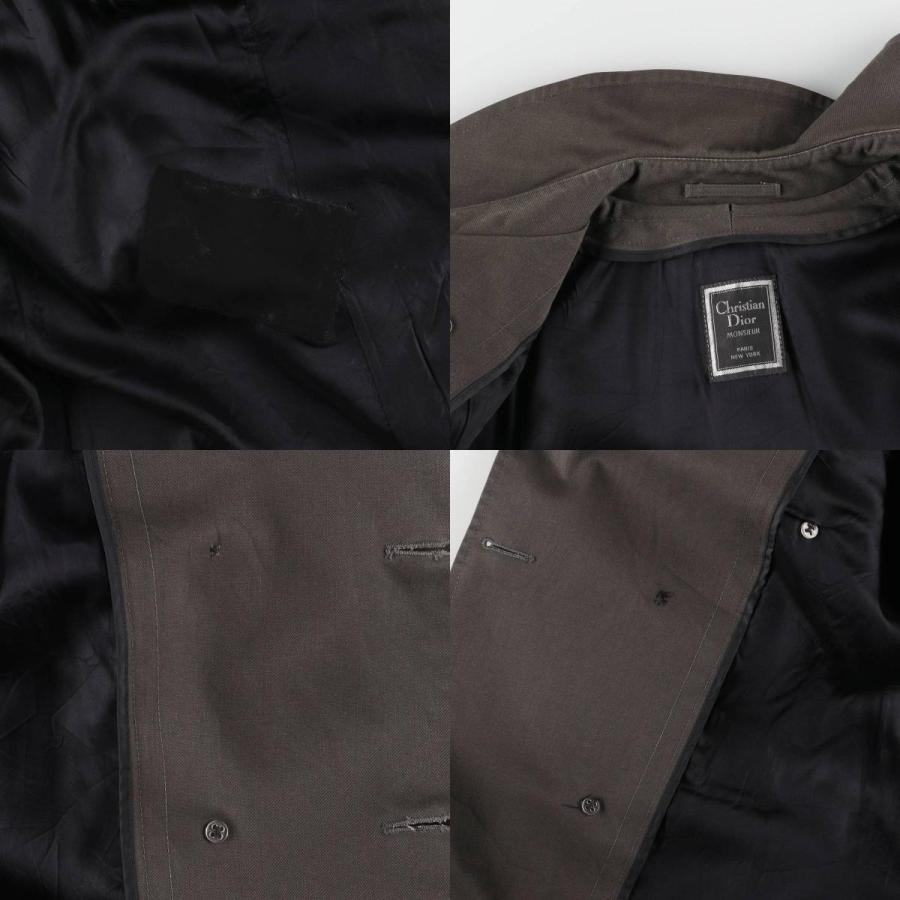 ビッグサイズ！！【Christian Dior MONSIEUR】トレンチコート Vintage Christian Dior Monsieur Khaki Double Breasted Trench