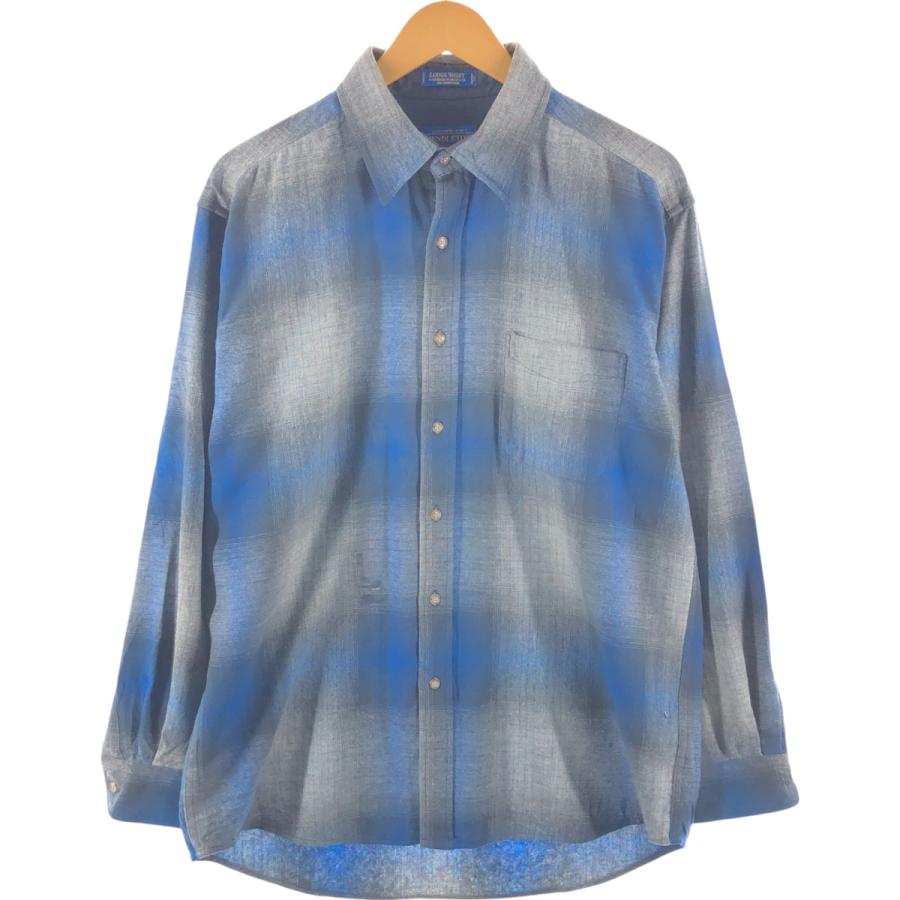 DELUXE x PENDLETON オンブレウールシャツ