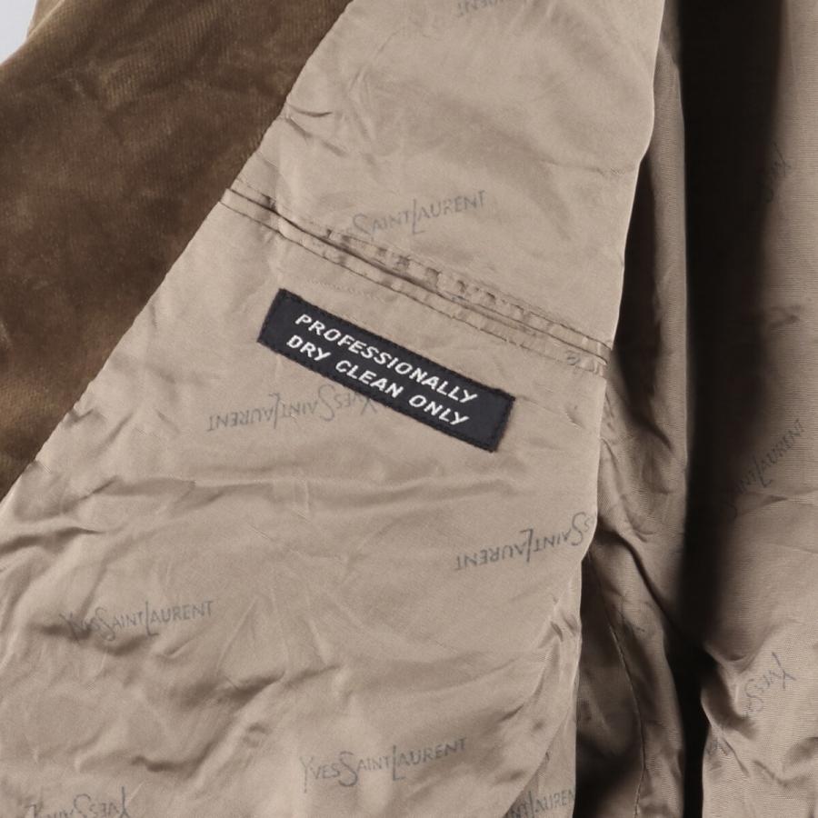 Yves Saint Laurent 古着 イヴサンローラン ベルベット テーラード  