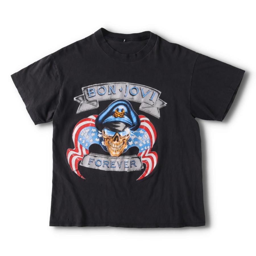 古着 80年代 ボンジョビ ドクロ柄 Forever Brotherhood tour 1989