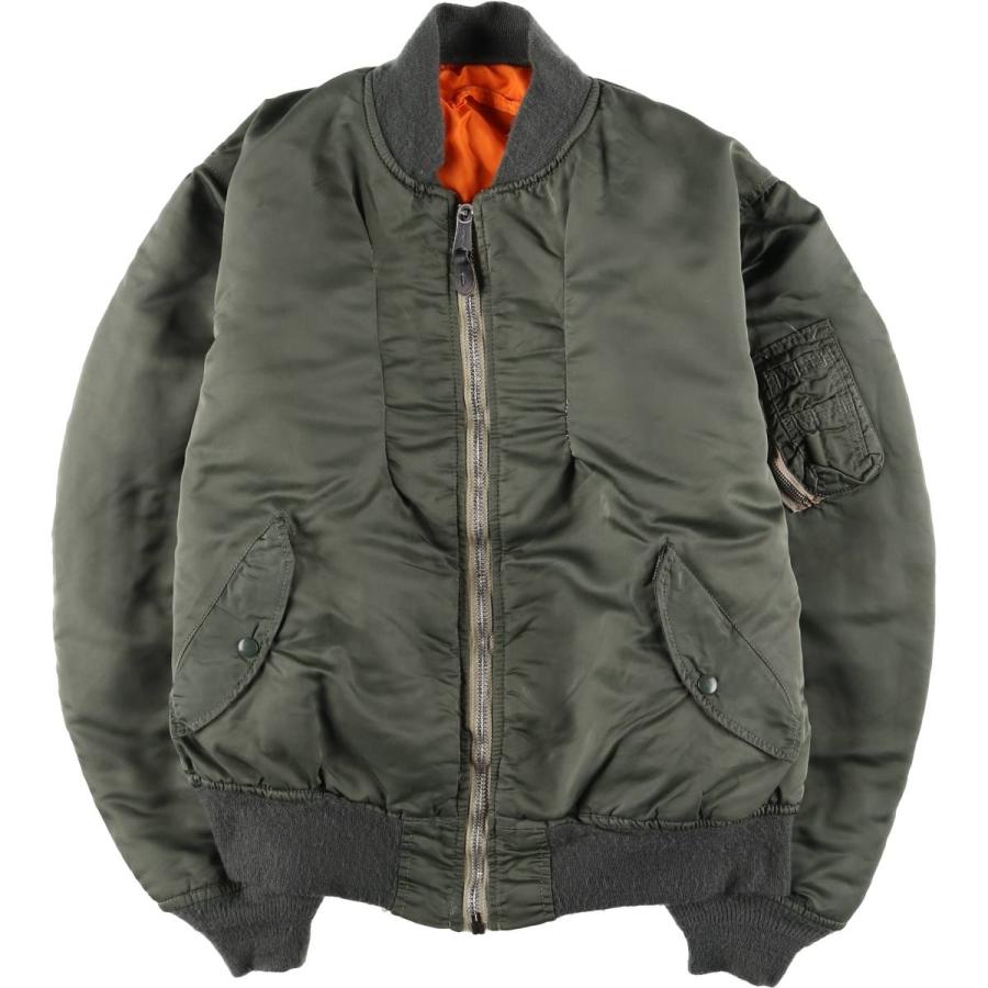 ALPHA MA-1ジャケット新品 ヴィンテージ Vintage alpha remake MA-1 / Black bizarre pach