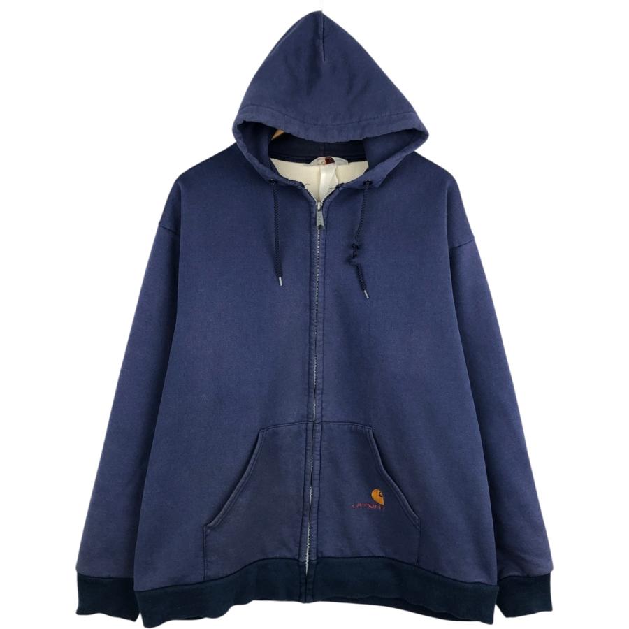 古着 カーハート Carhartt スウェットフルジップパーカー メンズXXL相当/evb029636 Carhartt（カーハート） 古着 スウェットフルジップパーカー メンズXXL