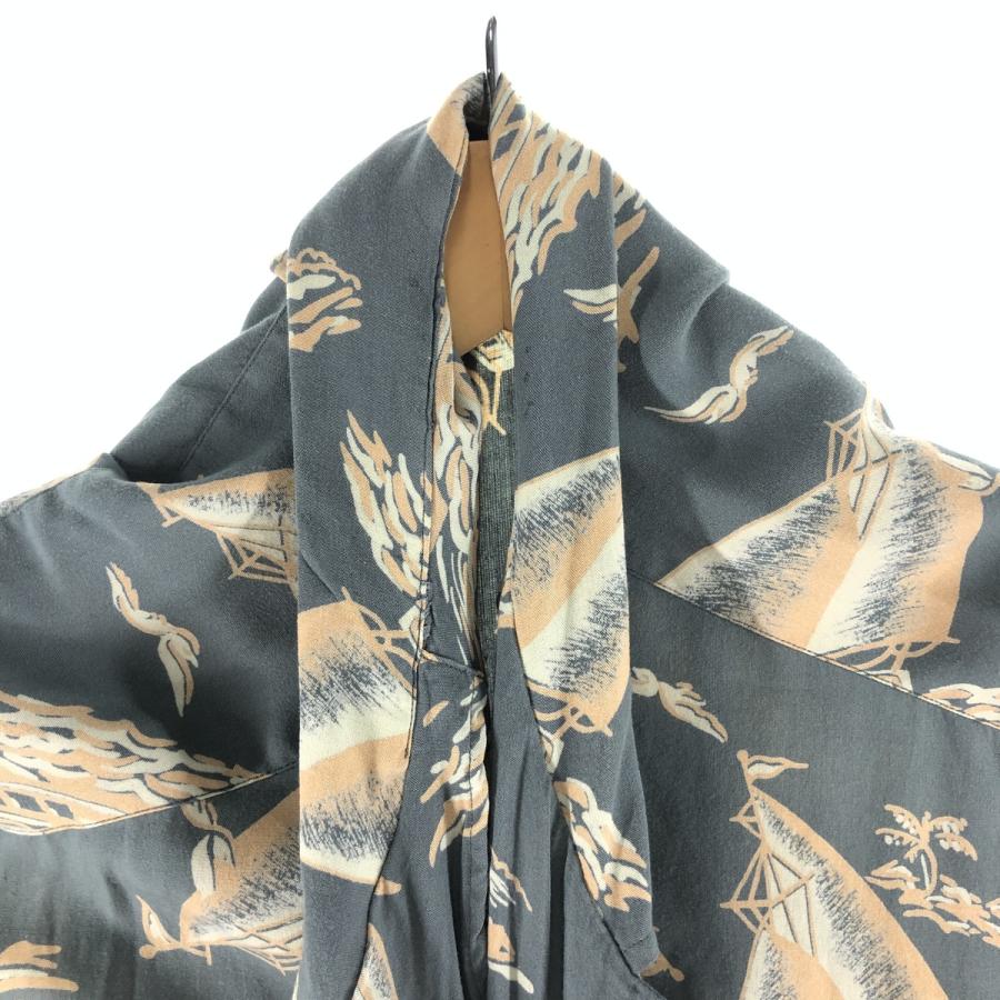 ポロラルフローレン ハワイアン アロハ 開襟シャツ L #CALDWELL ポロラルフローレン 総柄 開襟 オープンカラーシャツ 半袖