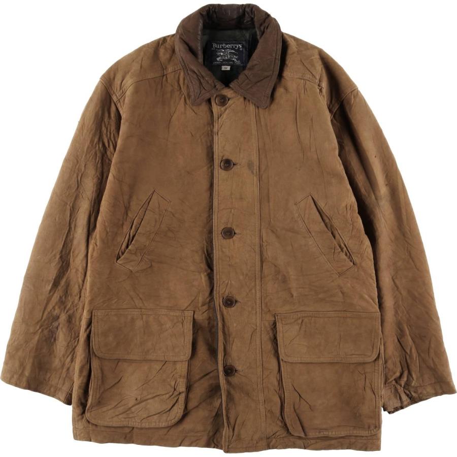Burberry レザージャケット BURBERRY（バーバリー） 古着 80年代 Burberry's 中綿入り ヌバック