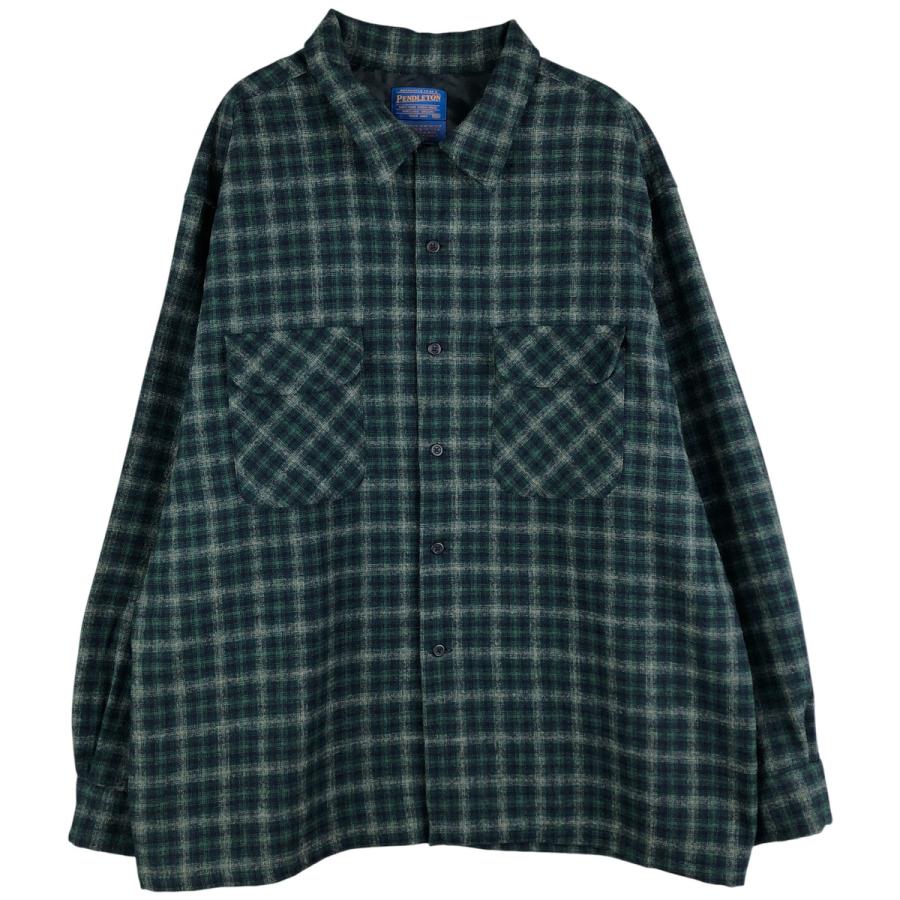 Pendleton チェック柄ウールシャツ Mサイズ PENDLETON（ペンドルトン） 古着 00年代 チェック柄 ウールシャツ