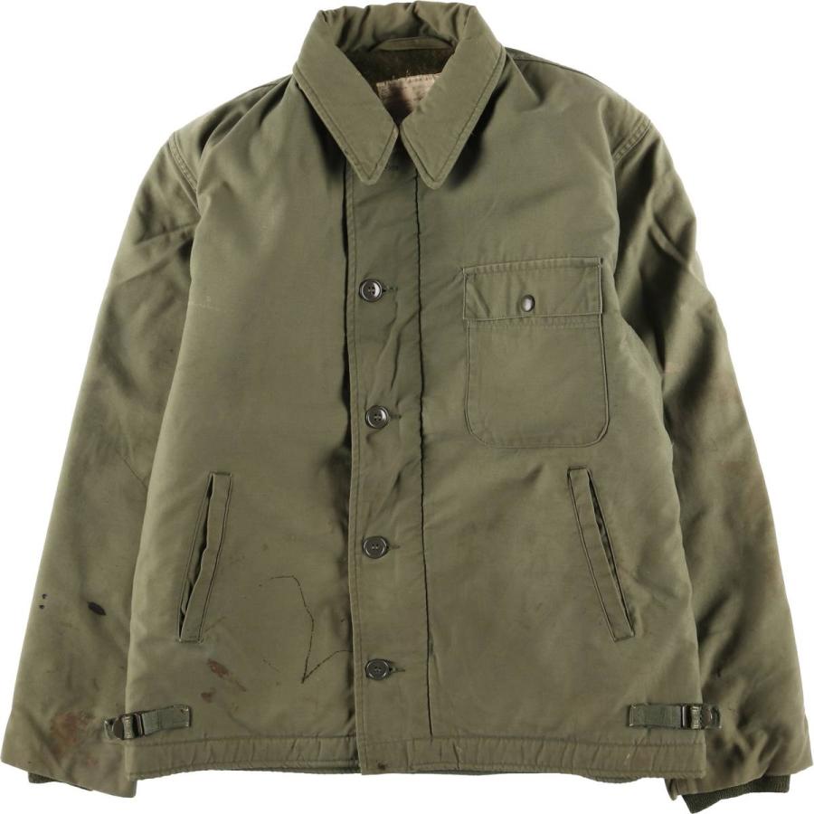 古着 訳あり特価 70年代 米軍実品 A-2 デッキジャケット ミリタリー デッキジャケット USA製 メンズM相当 ヴィンテージ/evb029923 古着 訳あり特価 70年代 米軍実品 A-2 デッキジャケット ミリタリー
