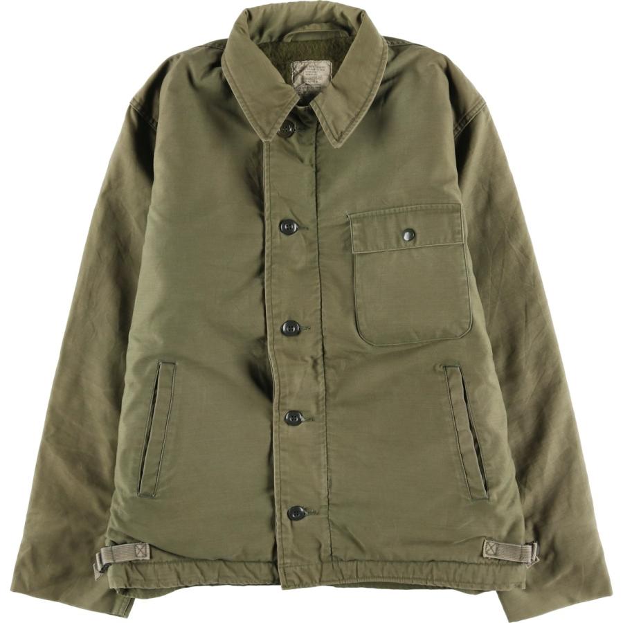 古着 80年代 米軍実品 A-2 ミリタリー デッキジャケット USA製 MEDIUM(38-40) メンズM相当 ヴィンテージ/evb029924 古着 80年代 米軍実品 A-2 ミリタリー デッキジャケット USA製 MEDIUM