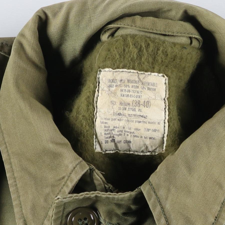 古着 80年代 米軍実品 A-2 ミリタリー デッキジャケット USA製 MEDIUM(38-40) メンズM相当 ヴィンテージ/evb029924 古着 80年代 米軍実品 A-2 ミリタリー デッキジャケット USA製 MEDIUM
