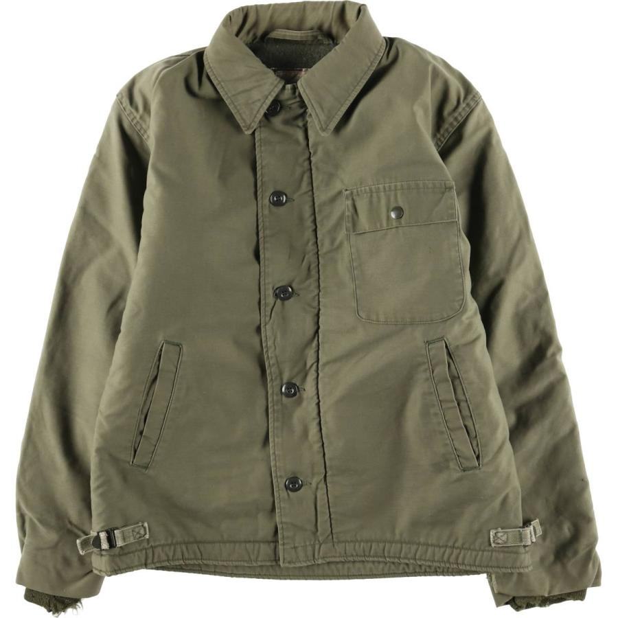 古着 訳あり特価 70年代 米軍実品 A-2 ミリタリー デッキジャケット USA製 MEDIUM メンズM相当 ヴィンテージ/evb029926 古着 訳あり特価 70年代 米軍実品 A-2 ミリタリー デッキジャケット