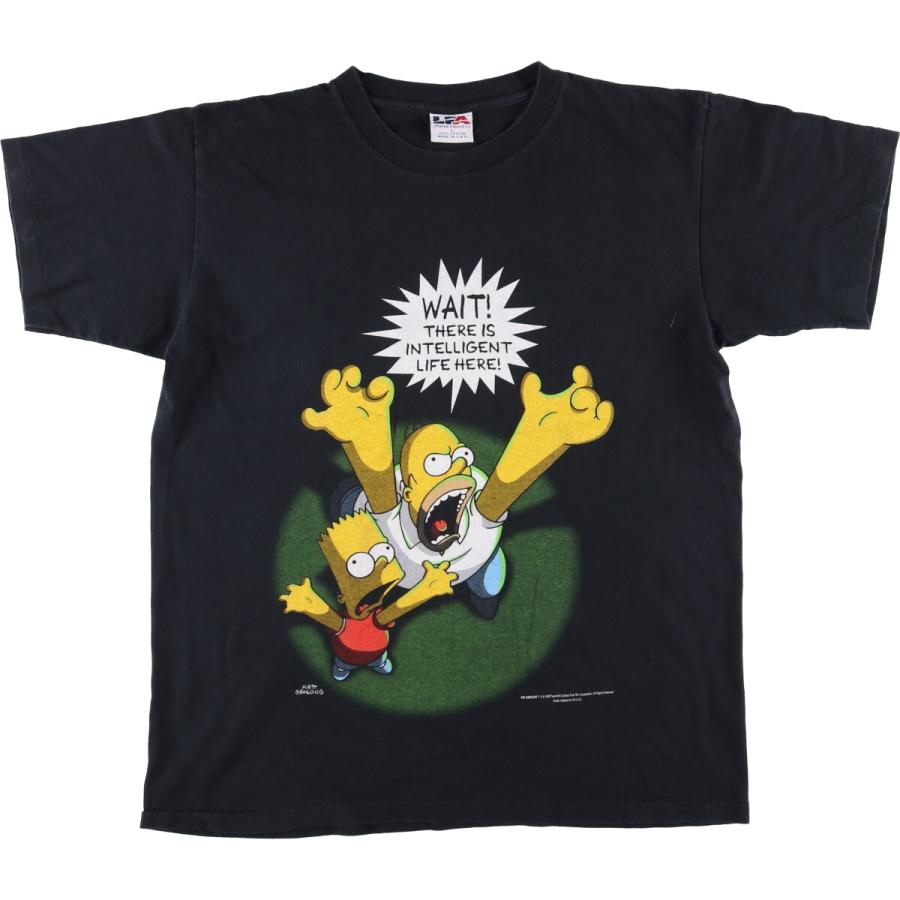 90s シンプソンズ USA製 ヴィンテージTシャツ シングルステッチ レア希少 90s USA製 シンプソンズ レア ビンテージ 白 シングルステッチ T