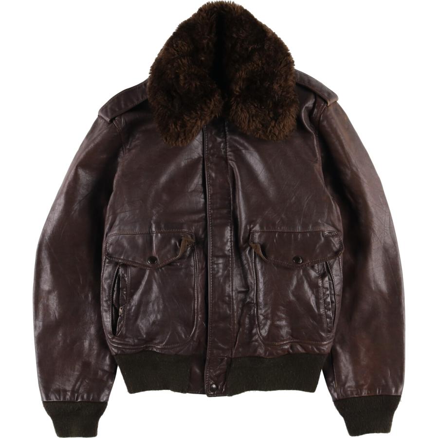 Schott N.Y.C 古着 70~80年代 ショット SCHOTT G-1タイプ レザー