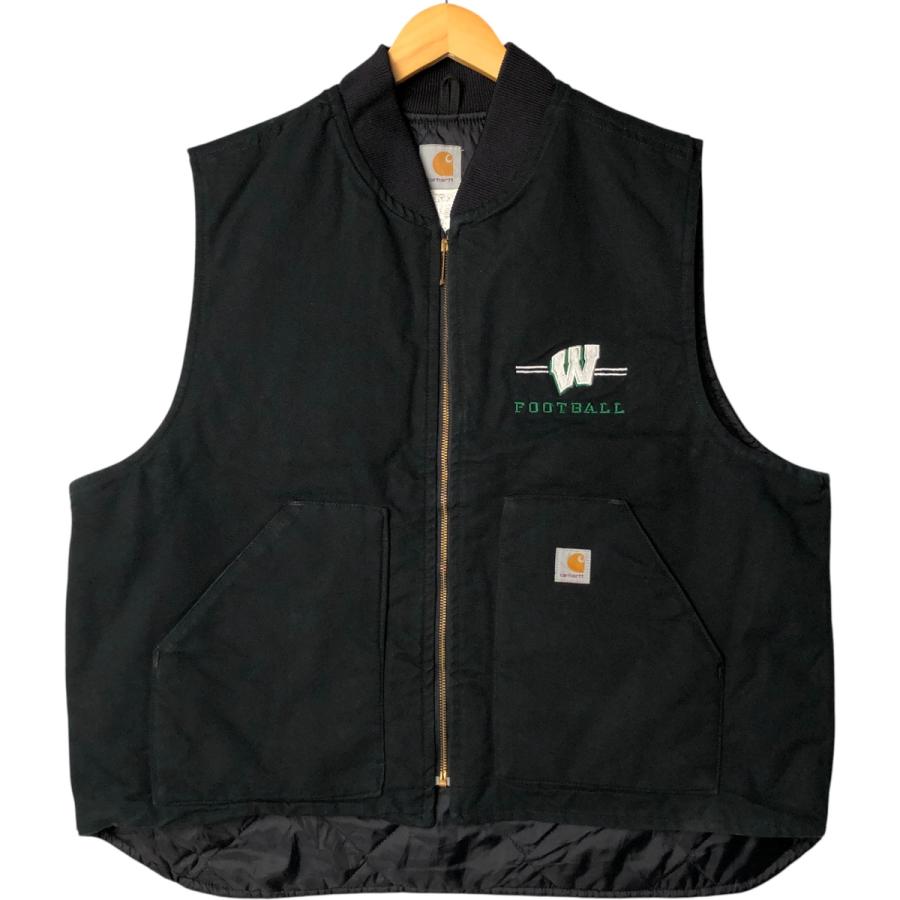 【古着】Carhartt ダックベスト ペンキ カーハート 中古・古着通販】CarHartt (カーハート) ダックベスト カーキ