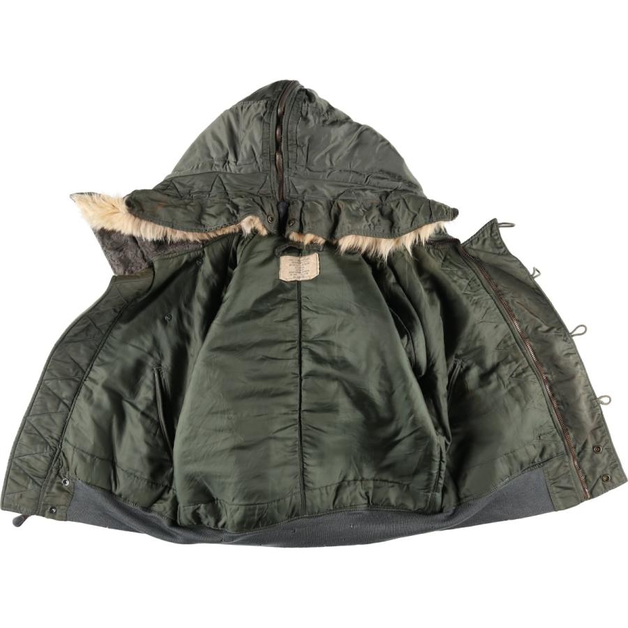 古着 米軍実品 N-2B コヨーテファー 中綿入り ミリタリー フライト