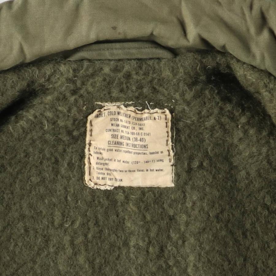 古着 60年代 米軍実品 A-2 バックステンシル ミリタリー デッキ