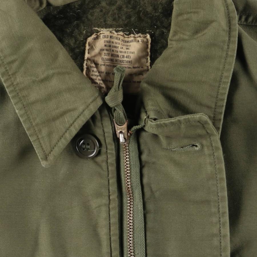 古着 60年代 米軍実品 A-2 バックステンシル ミリタリー デッキ