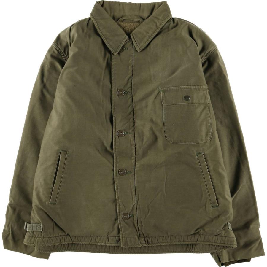 古着 米軍実品 U.S.NAVY ミリタリー デッキジャケット USA製 メンズL