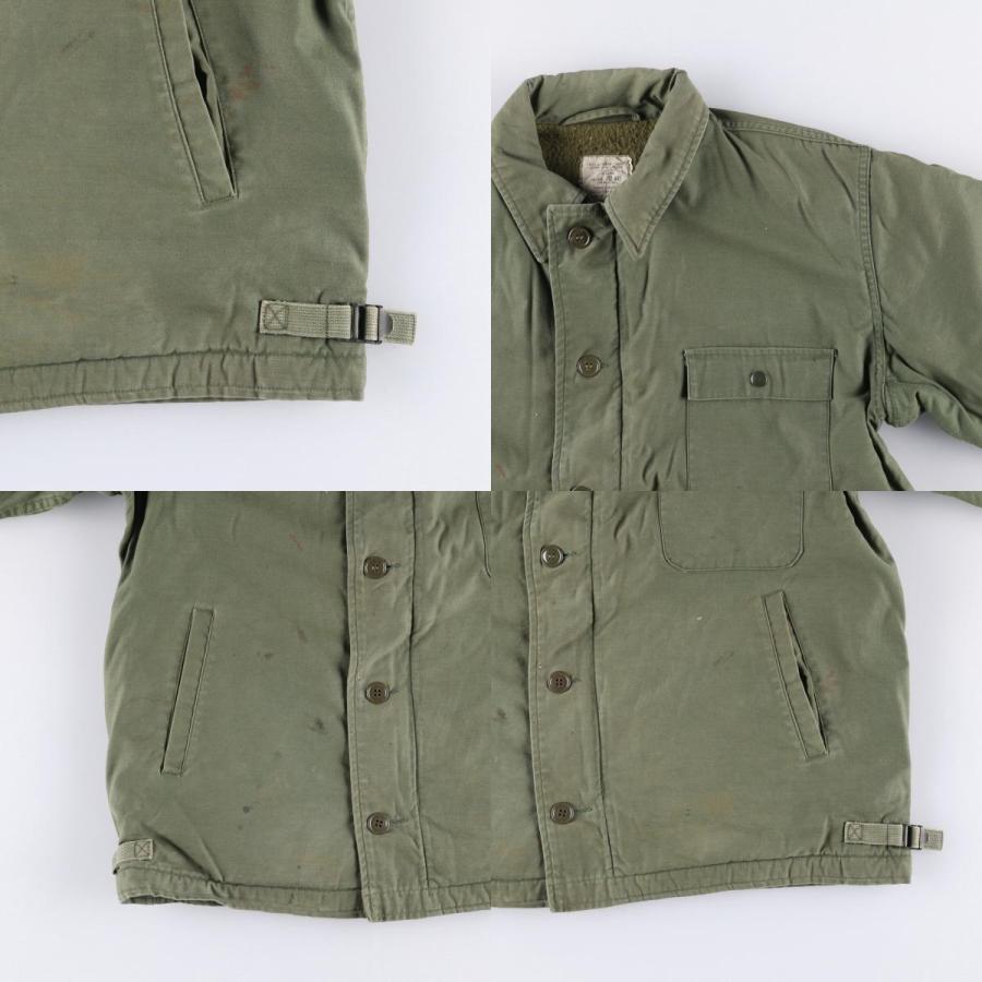 古着 80年代 米軍実品 U.S.NAVY A-2 ミリタリー デッキジャケット USA