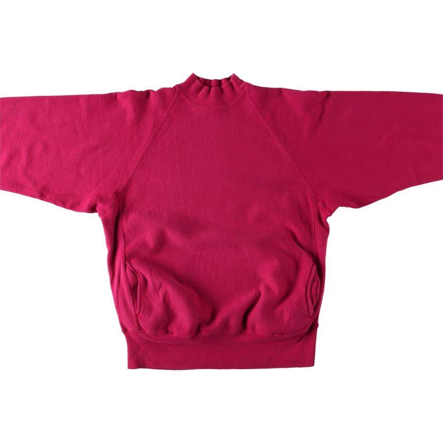 古着 90年代 チャンピオン Champion REVERSE WEAVE リバースウィーブ 刺繍タグ 目無し モックネック 無地 ブランクスウェットシャツ トレーナー USA製 レディースL相当 ヴィンテージ/evb030352 Champion（チャンピオン） 古着 90年代 リバースウィーブ 刺繍タグ 目