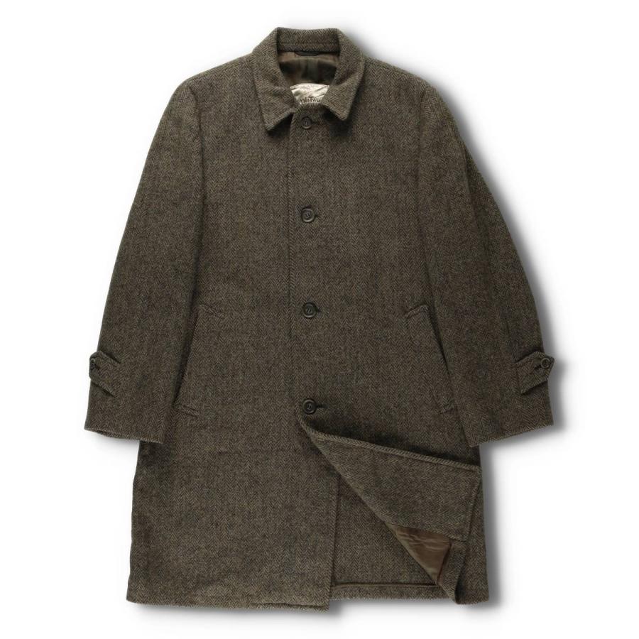 古着 70年代 Harris Tweed ハリスツイード ウールロングコート