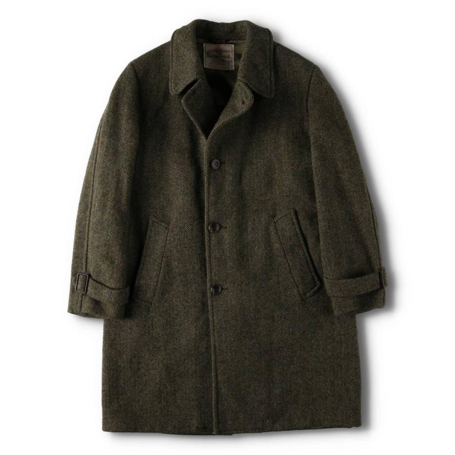 古着 60年代 Harris Tweed ハリスツイード ヘリンボーン ウールロング