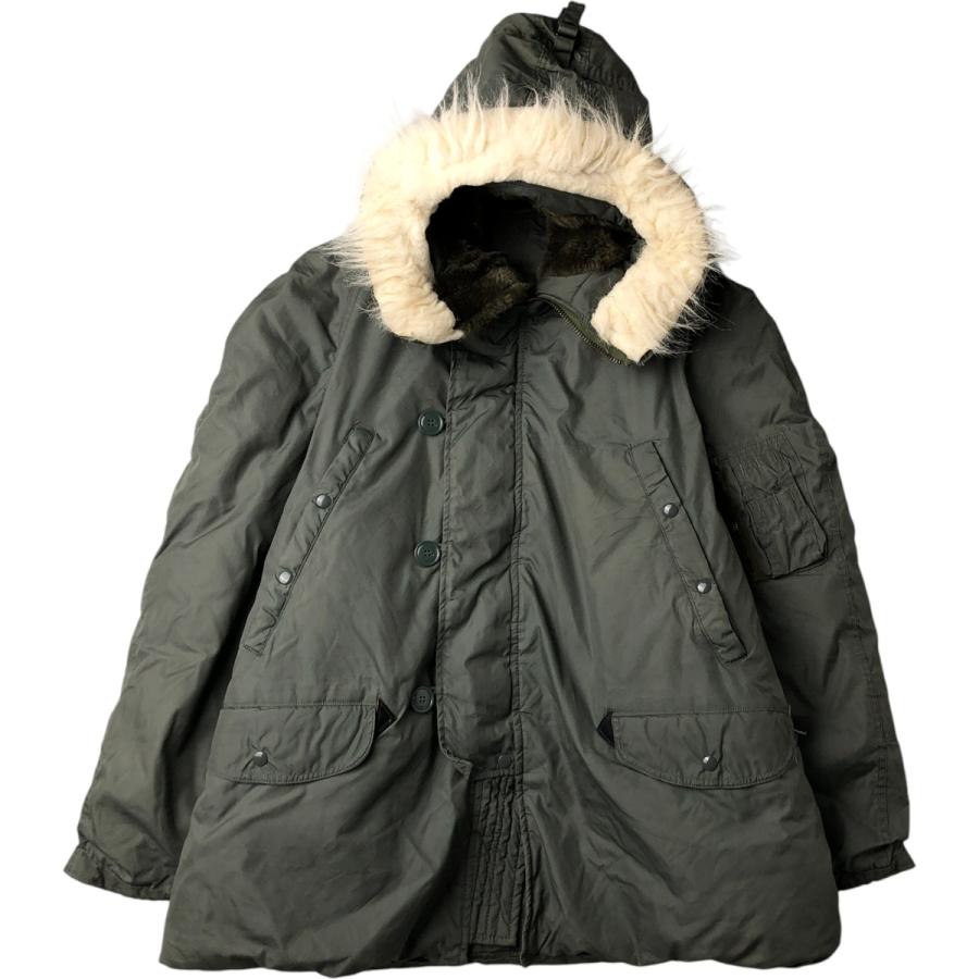 米軍実物 80s N-3B ミリタリージャケット　フライトジャケット　XL 古着 80年代 米軍実品 N-3B ミリタリー フライトジャケット USA製 X