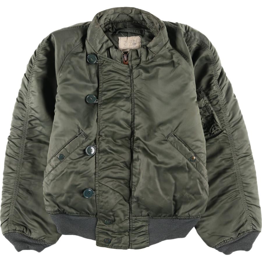 70s 米軍 実物 N2B ミリタリー フライトジャケット ブルゾン ミディアム 古着 70年代 米軍実品 N-2B ミリタリー フライトジャケット USA製