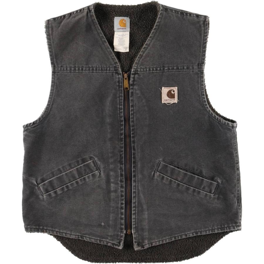 j*o様 カーハート ダックベスト 00s USA製 モス Carhartt（カーハート） 古着 00年代 ダックベスト USA製 メンズM相当