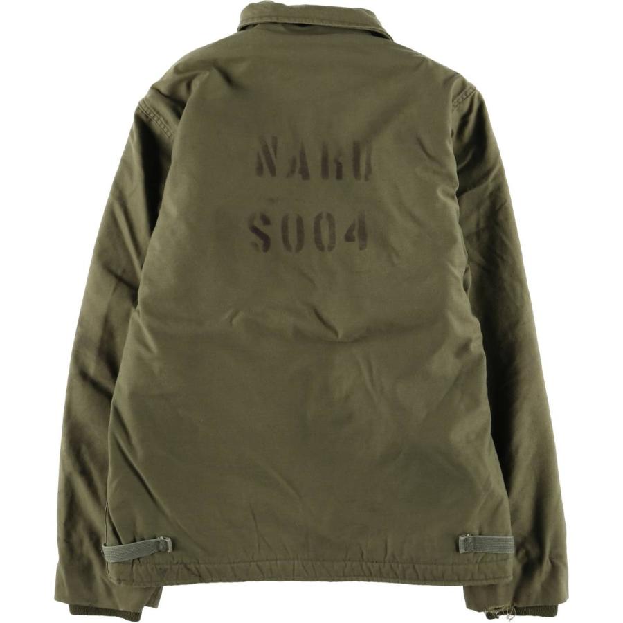 古着 70年代 米軍実品 U.S.NAVY A-2 バックステンシル入り ミリタリー