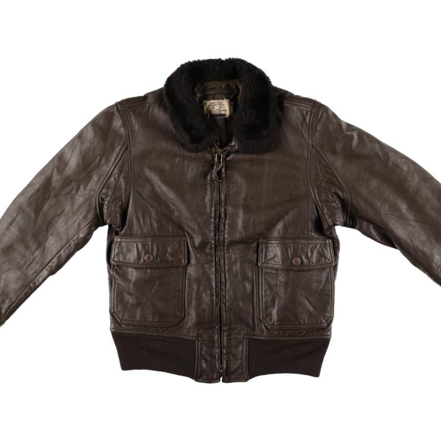 古着 70年代 米軍実品 G-1 レザーフライトジャケット USA製 42 メンズM