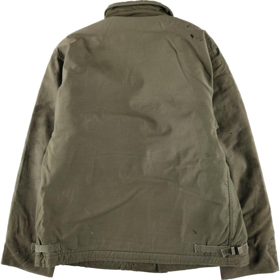 古着 80年代 米軍実品 U.S.NAVY A-2 ミリタリー デッキジャケット USA