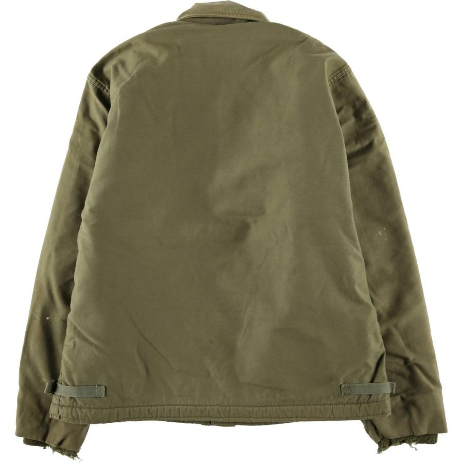 古着 米軍実品 U.S.NAVY A-2 ミリタリー デッキジャケット LARGE(42-44