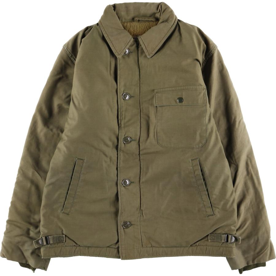 古着 80年代 米軍実品 U.S.NAVY A-2 ミリタリー デッキジャケット USA