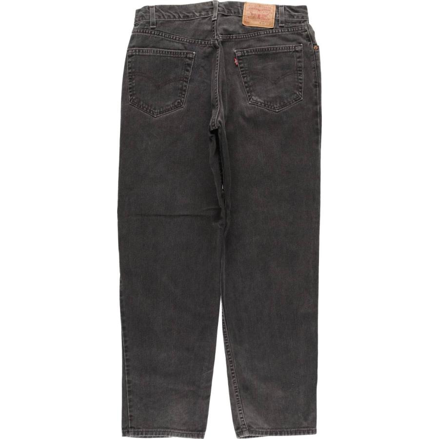 古着 00年代 リーバイス Levi's 550 RELAXED FIT ブラックデニム テーパードデニムパンツ USA製 メンズw35相当/evb030876 Levi's（リーバイス） 古着 00年代 Levi's 550 RELAXED FIT ブラック