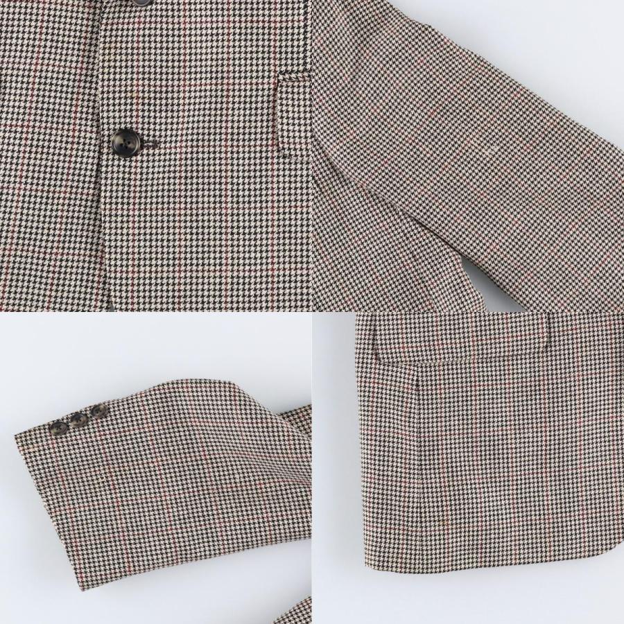 古着 バーバリー Burberry's チェック柄 千鳥格子柄 テーラードジャケット USA製 メンズL相当/evb031399 BURBERRY（バーバリー） 古着 Burberry's チェック柄 千鳥格子柄