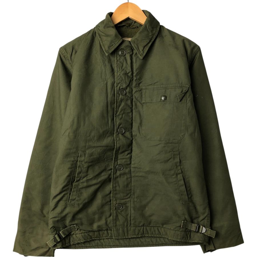 極美品◎USNAVY ミリタリー A-2 デッキジャケット 70s ヴィンテージ 古着 70年代 米軍実品 U.S.NAVY A-2 ミリタリー デッキジャケット USA