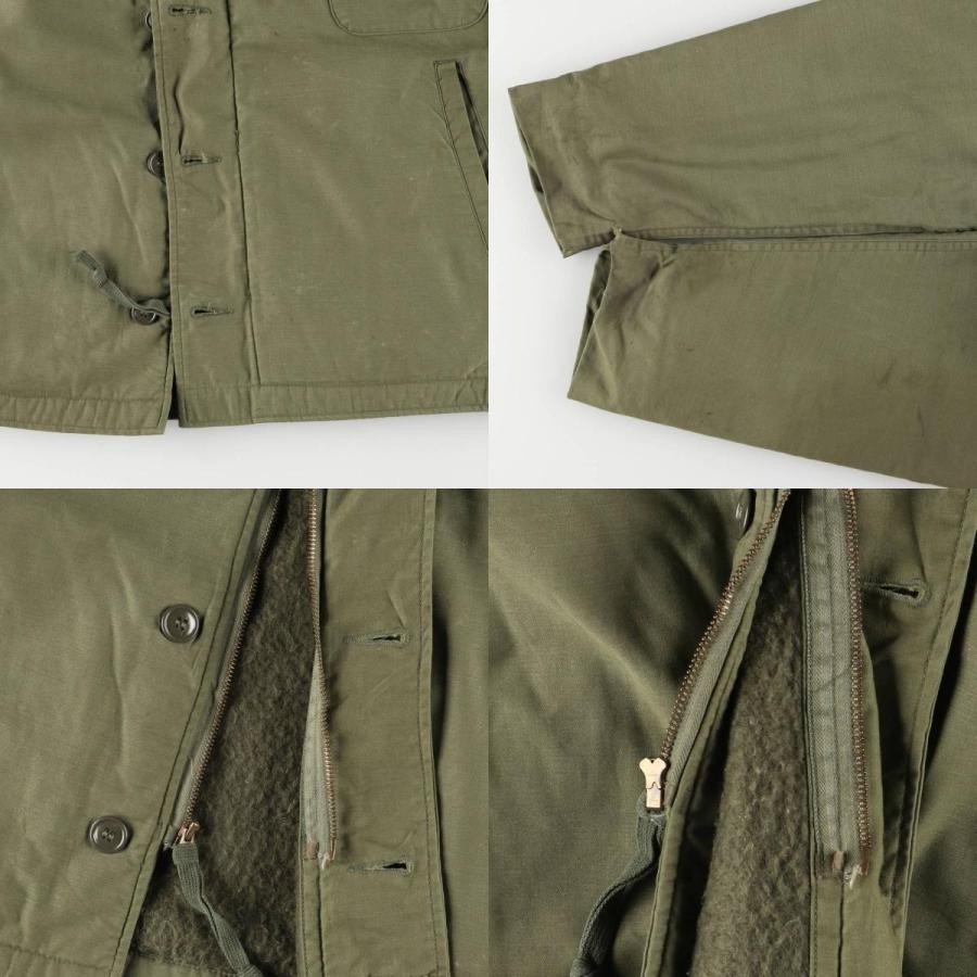 古着 70年代 米軍実品 U.S.NAVY A-2 ミリタリー デッキジャケット USA